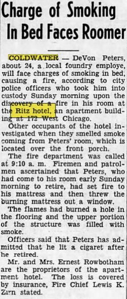 Ritz Hotel (The Ritz) - Mar 1953 Smoking Charge (newer photo)
